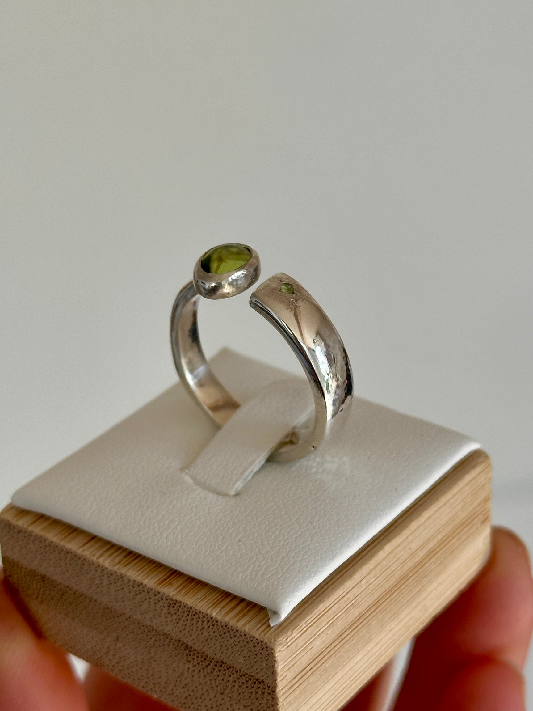 Peridot Memorial Keepsake Ring