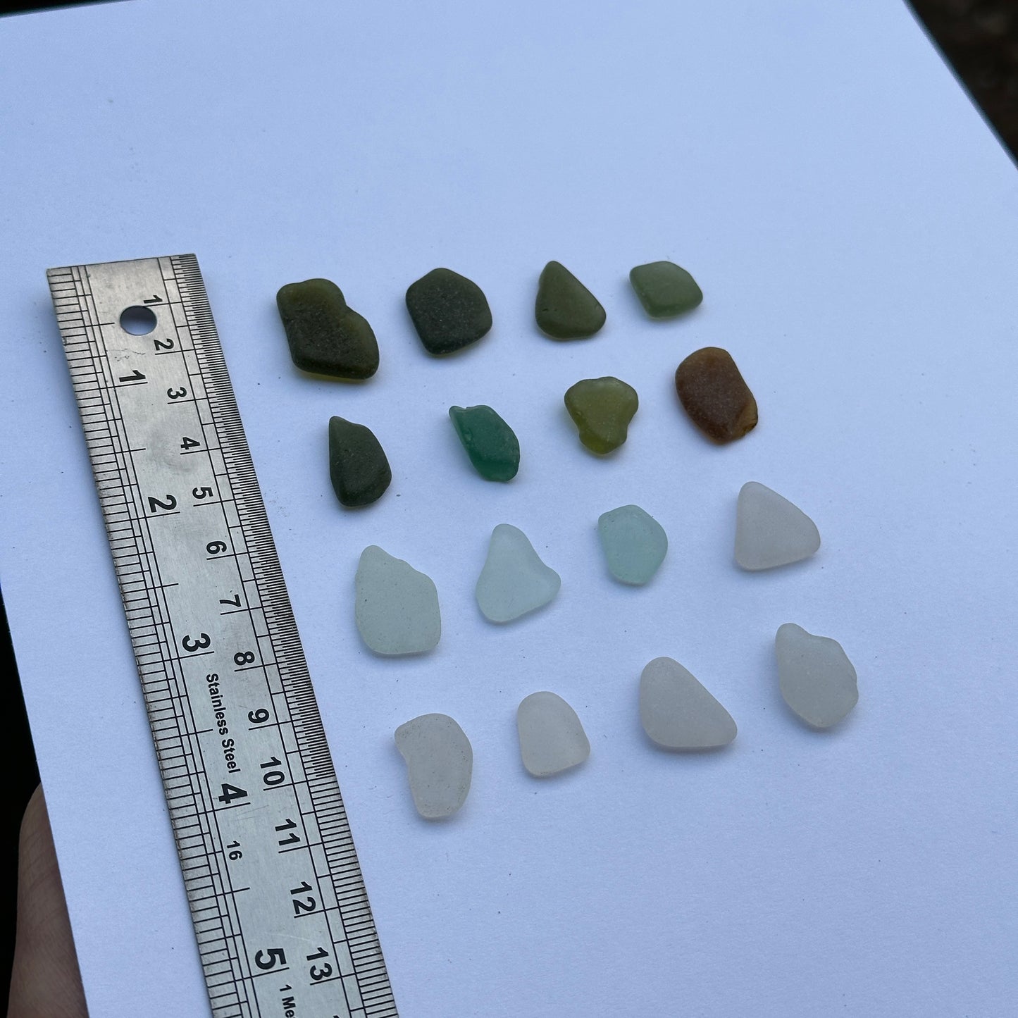 Heart Silhouette Sea Glass Pendant