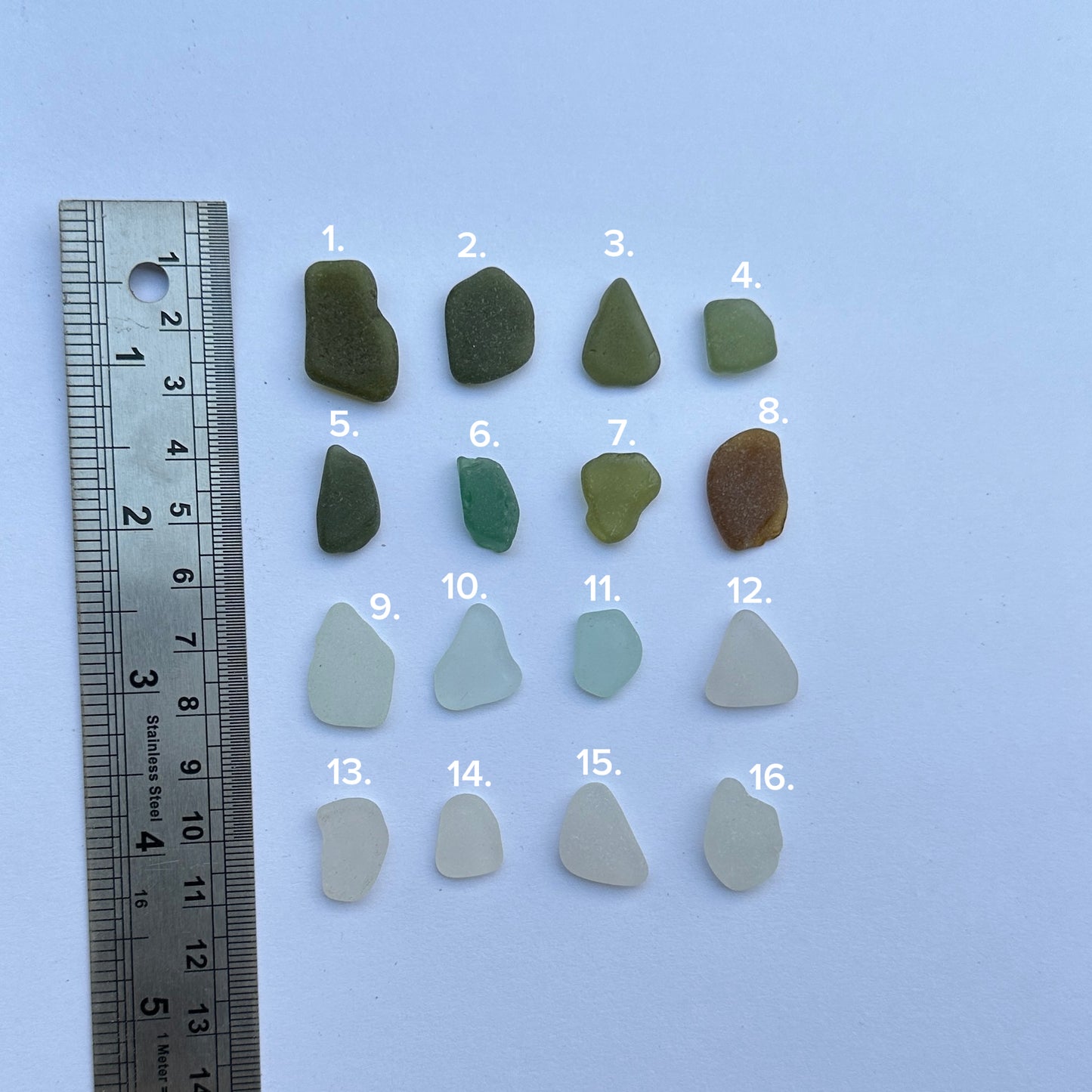 Heart Silhouette Sea Glass Pendant